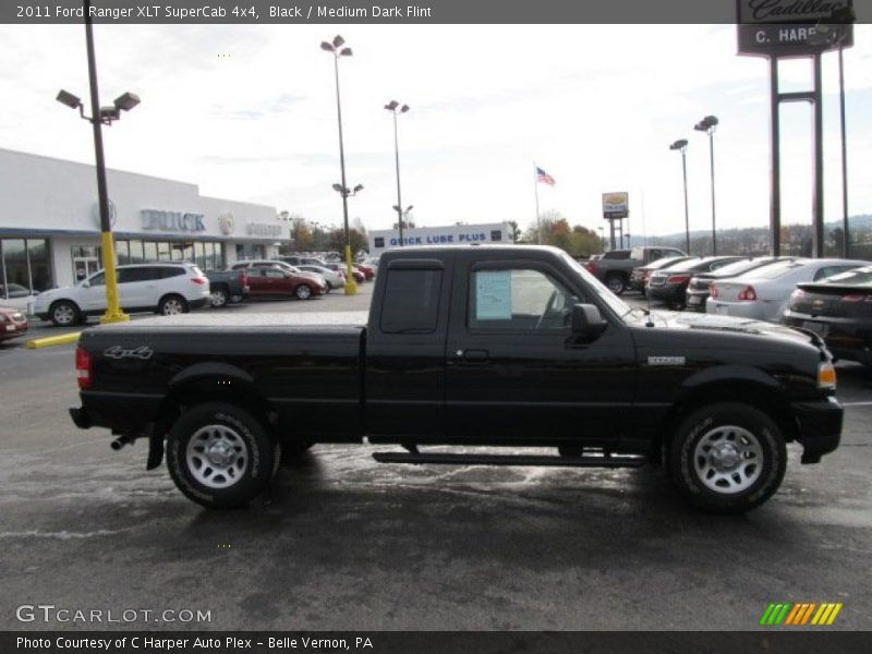 Black / Medium Dark Flint 2011 Ford Ranger XLT SuperCab 4x4
