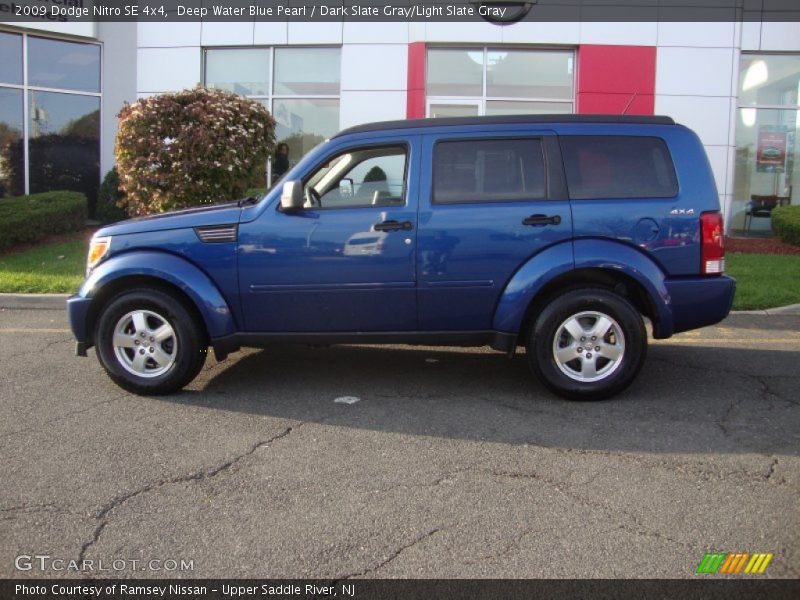 Deep Water Blue Pearl / Dark Slate Gray/Light Slate Gray 2009 Dodge Nitro SE 4x4