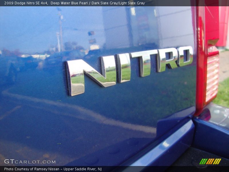 Deep Water Blue Pearl / Dark Slate Gray/Light Slate Gray 2009 Dodge Nitro SE 4x4