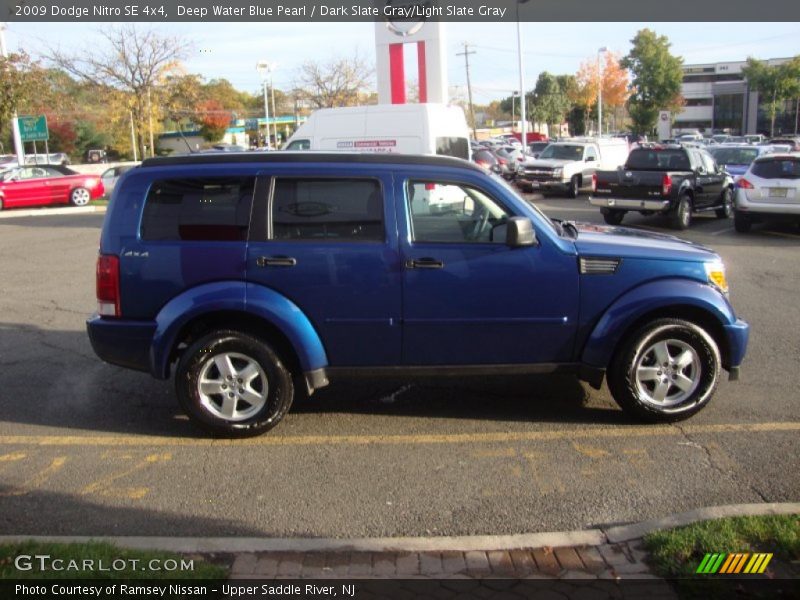 Deep Water Blue Pearl / Dark Slate Gray/Light Slate Gray 2009 Dodge Nitro SE 4x4