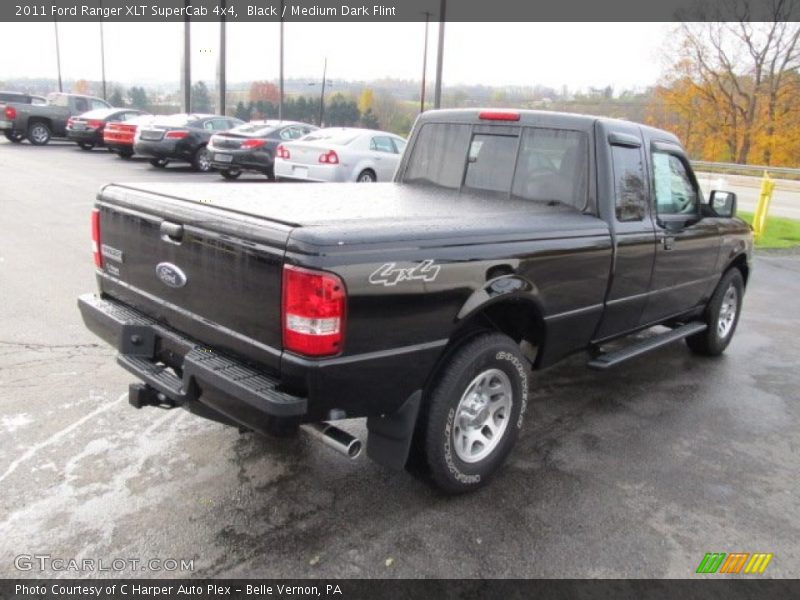 Black / Medium Dark Flint 2011 Ford Ranger XLT SuperCab 4x4