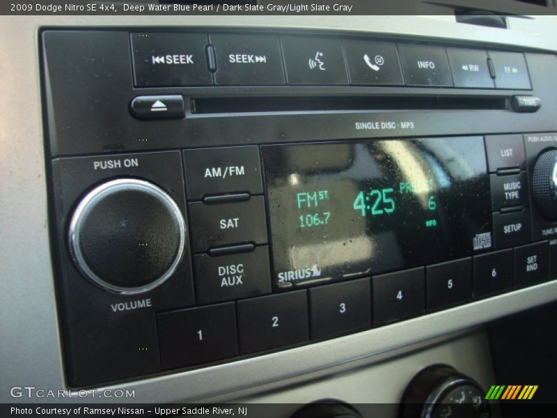 Deep Water Blue Pearl / Dark Slate Gray/Light Slate Gray 2009 Dodge Nitro SE 4x4