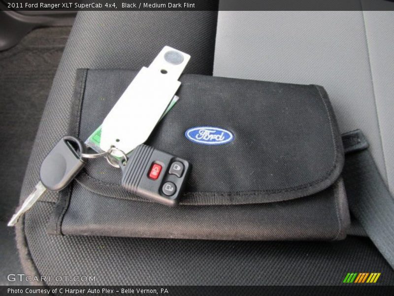 Black / Medium Dark Flint 2011 Ford Ranger XLT SuperCab 4x4