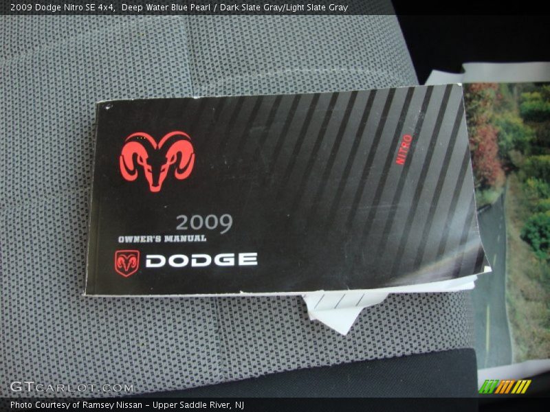 Deep Water Blue Pearl / Dark Slate Gray/Light Slate Gray 2009 Dodge Nitro SE 4x4