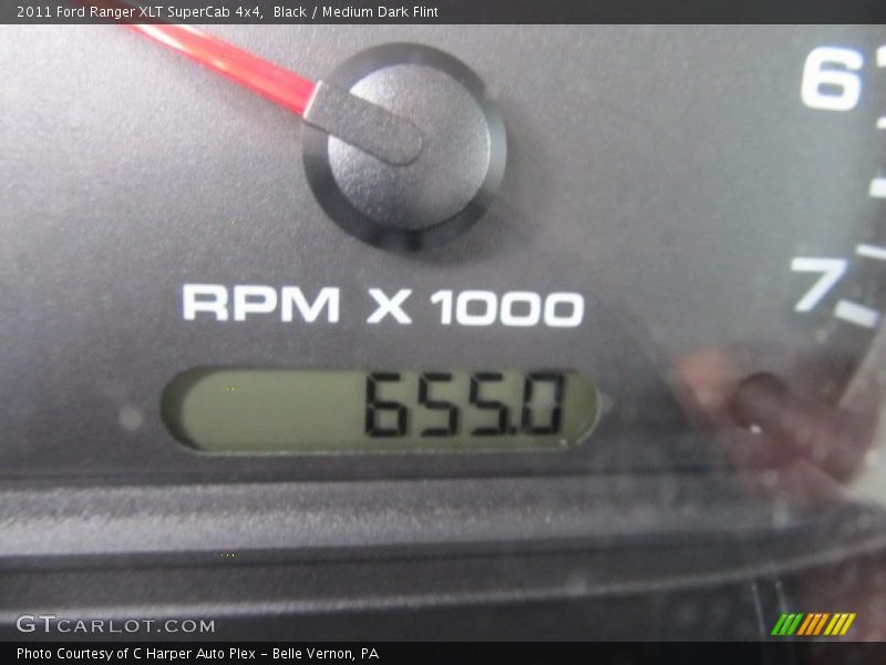 Black / Medium Dark Flint 2011 Ford Ranger XLT SuperCab 4x4