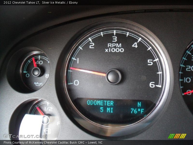 Silver Ice Metallic / Ebony 2012 Chevrolet Tahoe LT