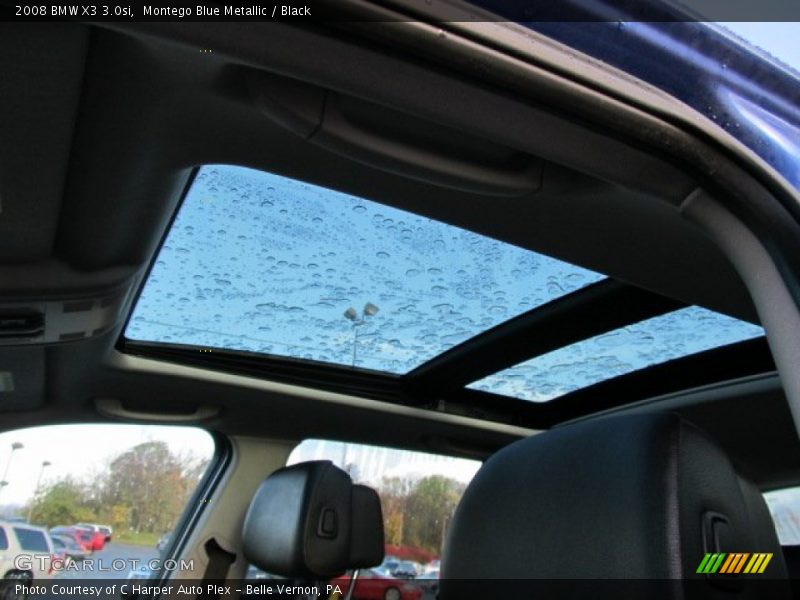 Montego Blue Metallic / Black 2008 BMW X3 3.0si