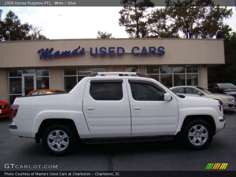 White / Olive 2006 Honda Ridgeline RTL