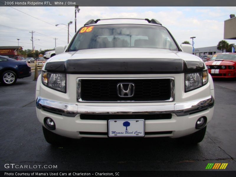 White / Olive 2006 Honda Ridgeline RTL