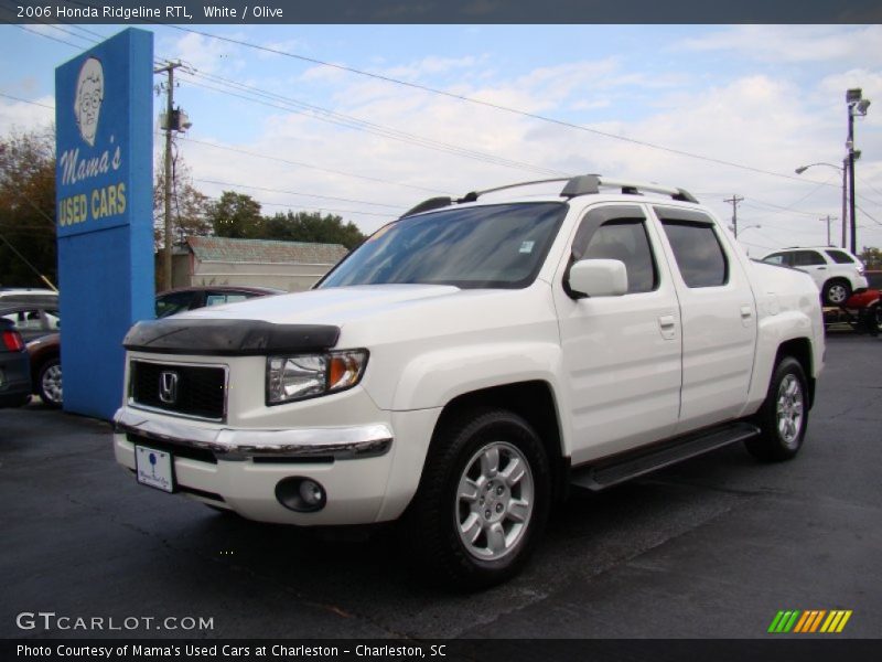 White / Olive 2006 Honda Ridgeline RTL