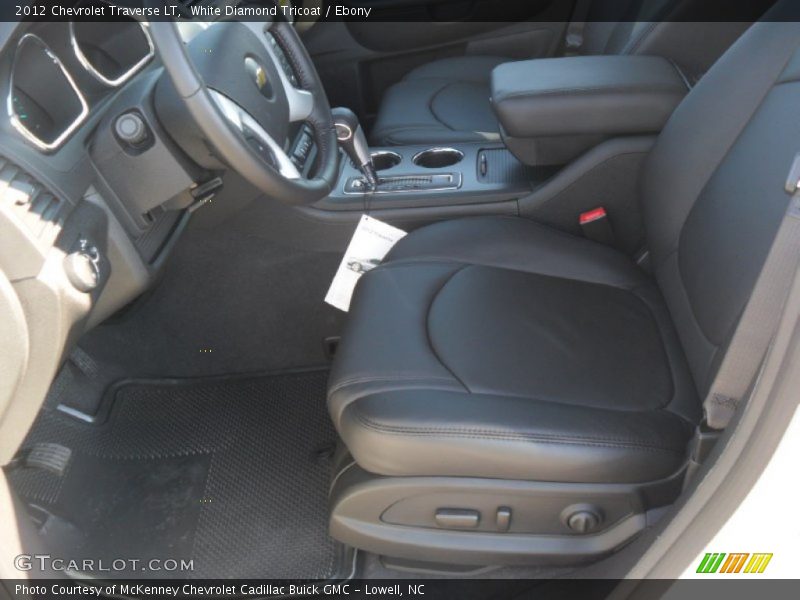 White Diamond Tricoat / Ebony 2012 Chevrolet Traverse LT