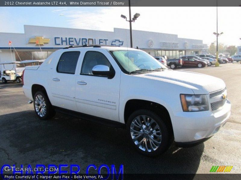 White Diamond Tricoat / Ebony 2012 Chevrolet Avalanche LTZ 4x4