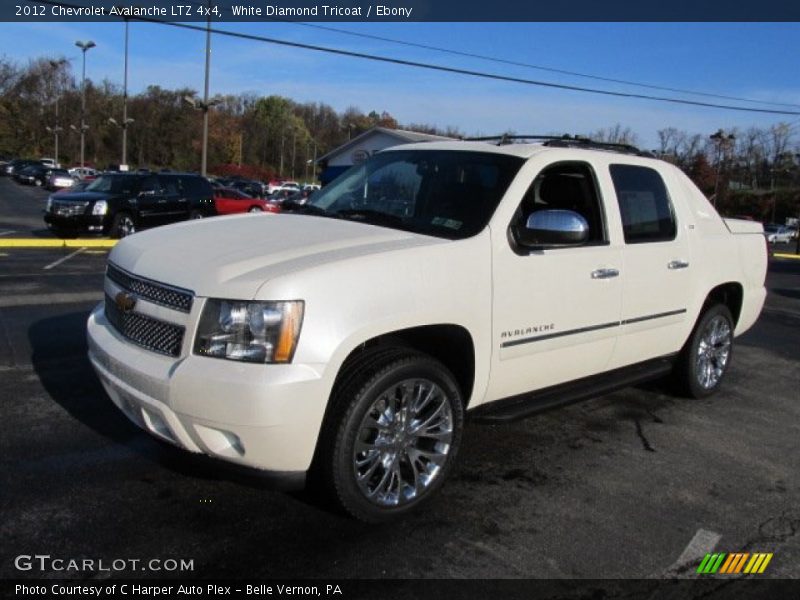White Diamond Tricoat / Ebony 2012 Chevrolet Avalanche LTZ 4x4