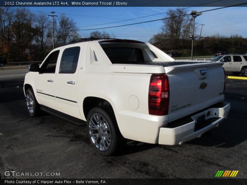 White Diamond Tricoat / Ebony 2012 Chevrolet Avalanche LTZ 4x4