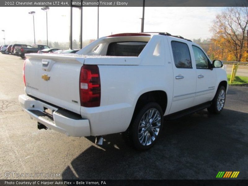 White Diamond Tricoat / Ebony 2012 Chevrolet Avalanche LTZ 4x4