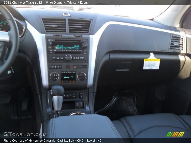 White Diamond Tricoat / Ebony 2012 Chevrolet Traverse LT
