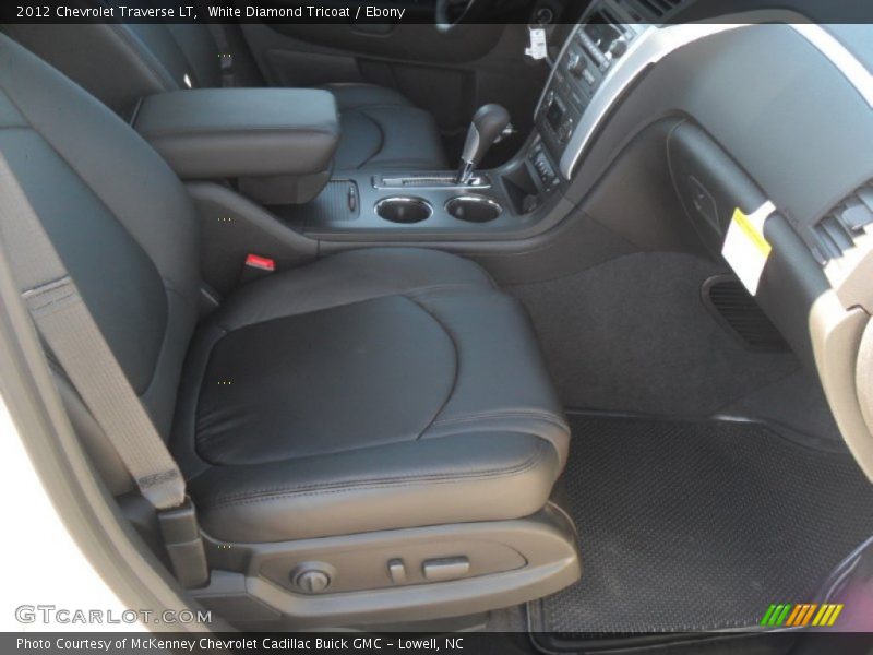White Diamond Tricoat / Ebony 2012 Chevrolet Traverse LT