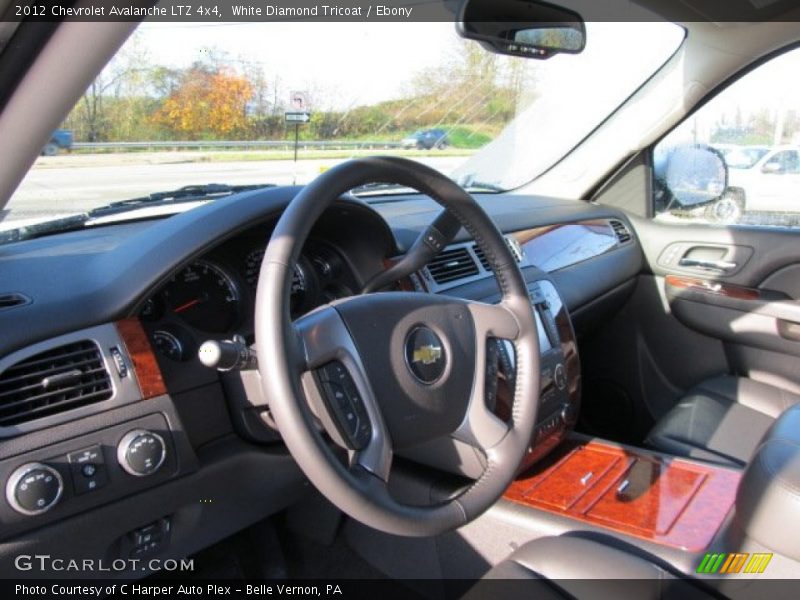 White Diamond Tricoat / Ebony 2012 Chevrolet Avalanche LTZ 4x4