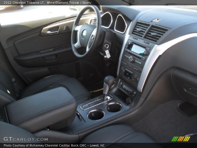 White Diamond Tricoat / Ebony 2012 Chevrolet Traverse LT