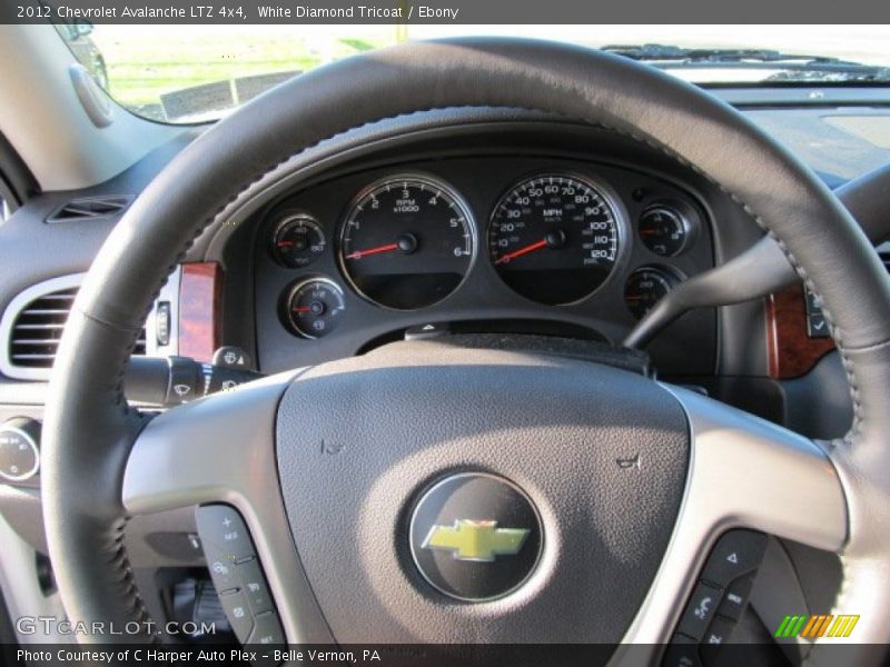 White Diamond Tricoat / Ebony 2012 Chevrolet Avalanche LTZ 4x4