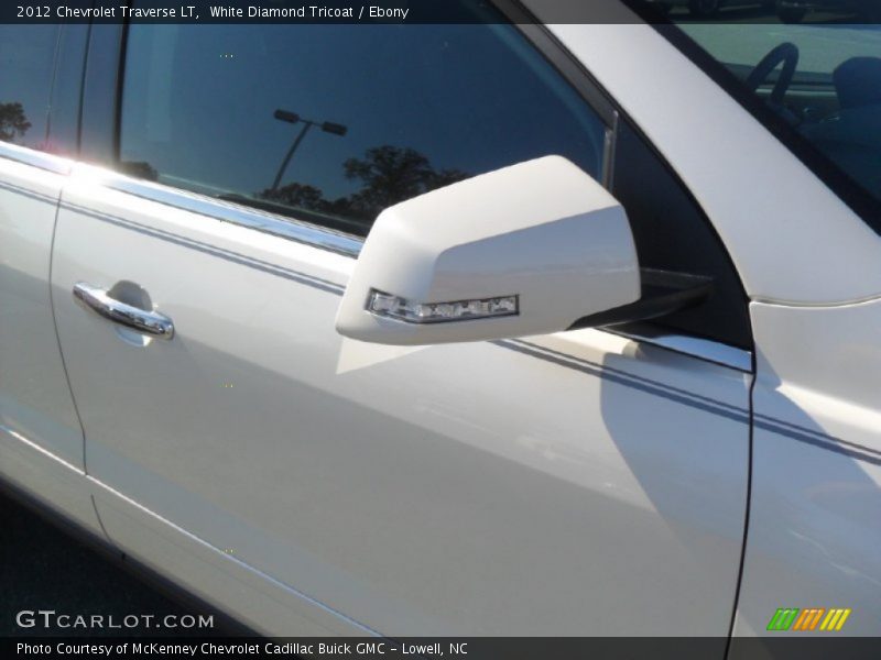 White Diamond Tricoat / Ebony 2012 Chevrolet Traverse LT