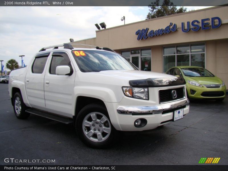 White / Olive 2006 Honda Ridgeline RTL
