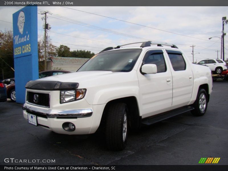 White / Olive 2006 Honda Ridgeline RTL