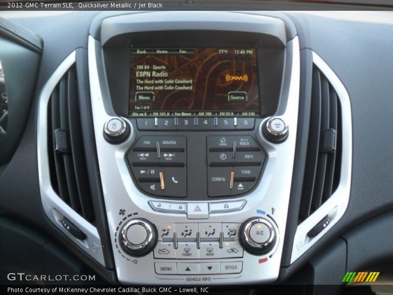 Quicksilver Metallic / Jet Black 2012 GMC Terrain SLE