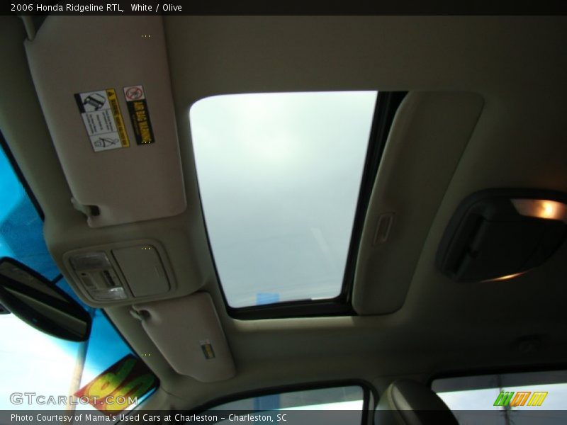 White / Olive 2006 Honda Ridgeline RTL