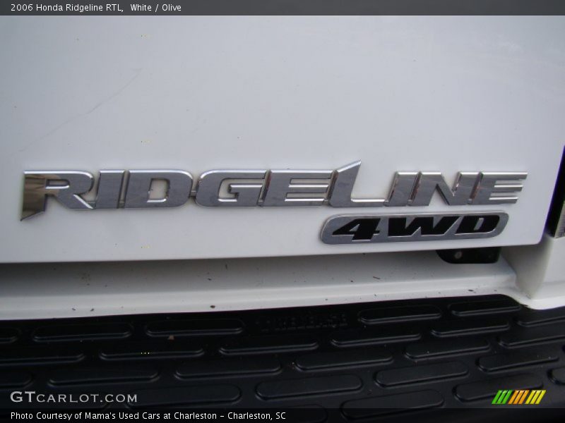 White / Olive 2006 Honda Ridgeline RTL