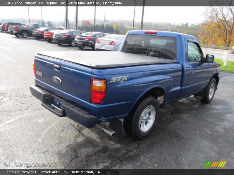 Vista Blue Metallic / Ebony/Blue 2007 Ford Ranger STX Regular Cab