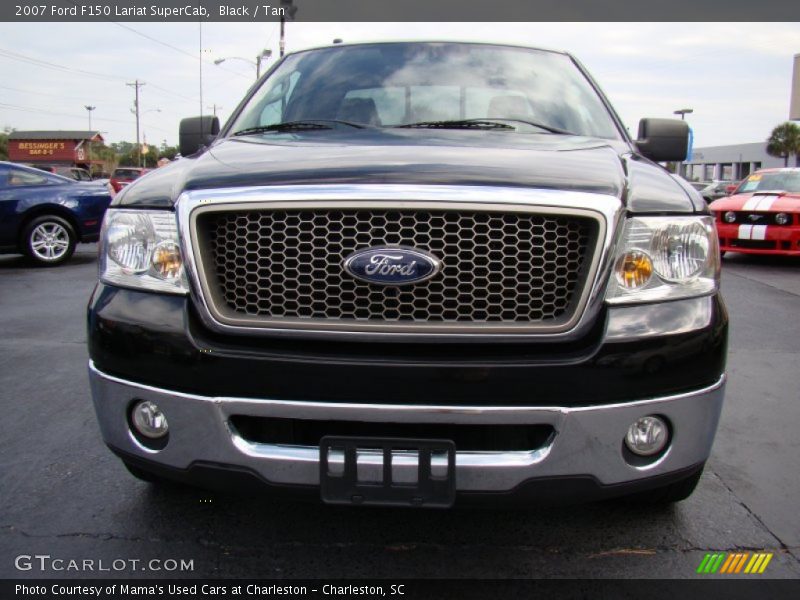 Black / Tan 2007 Ford F150 Lariat SuperCab