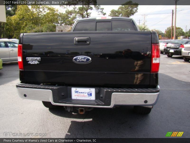 Black / Tan 2007 Ford F150 Lariat SuperCab