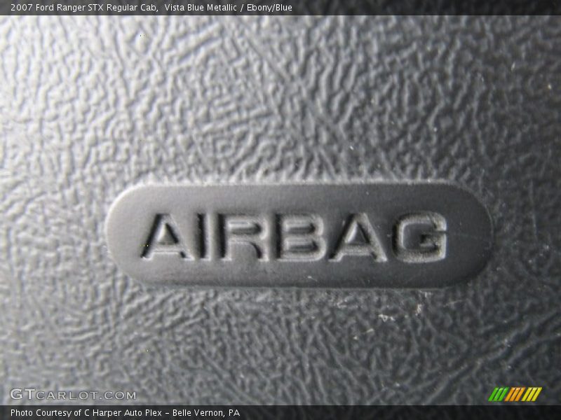 Vista Blue Metallic / Ebony/Blue 2007 Ford Ranger STX Regular Cab
