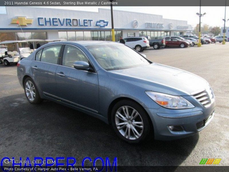 Sterling Blue Metallic / Cashmere 2011 Hyundai Genesis 4.6 Sedan