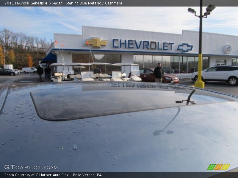 Sterling Blue Metallic / Cashmere 2011 Hyundai Genesis 4.6 Sedan
