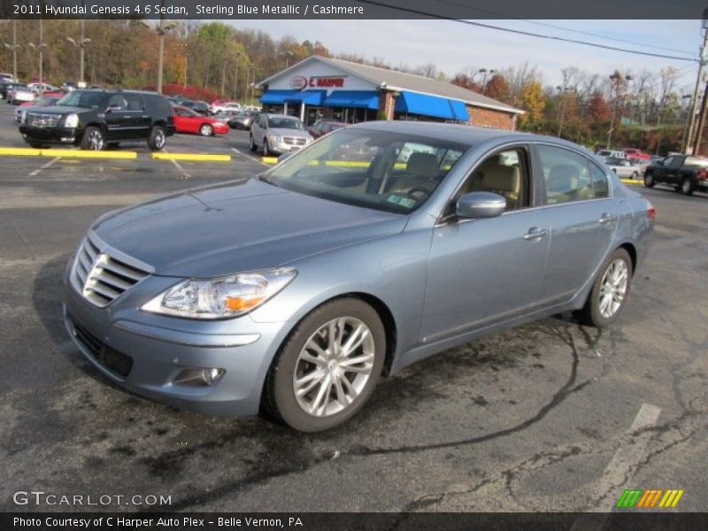 Sterling Blue Metallic / Cashmere 2011 Hyundai Genesis 4.6 Sedan