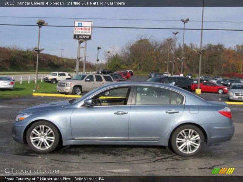 Sterling Blue Metallic / Cashmere 2011 Hyundai Genesis 4.6 Sedan