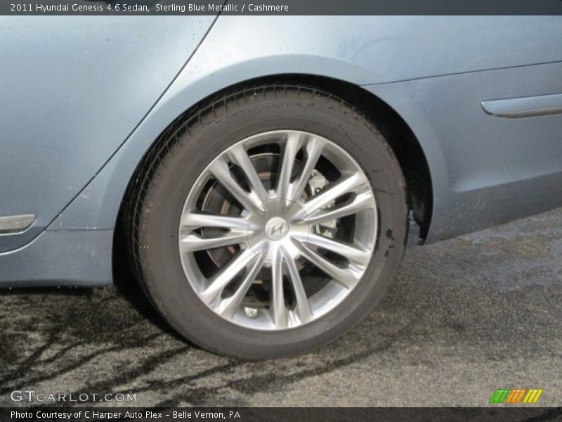 Sterling Blue Metallic / Cashmere 2011 Hyundai Genesis 4.6 Sedan