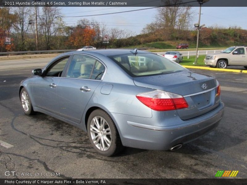 Sterling Blue Metallic / Cashmere 2011 Hyundai Genesis 4.6 Sedan