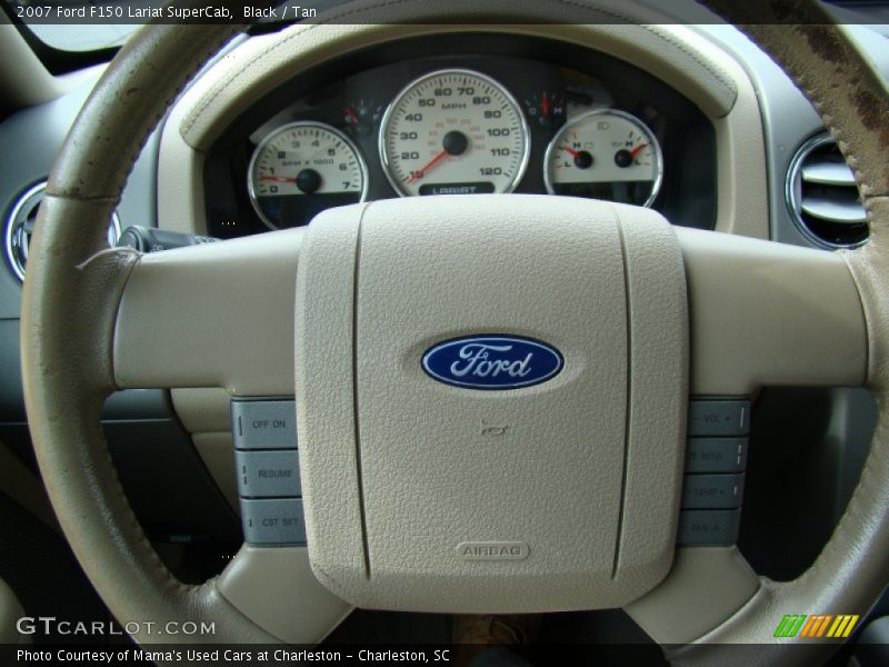 Black / Tan 2007 Ford F150 Lariat SuperCab