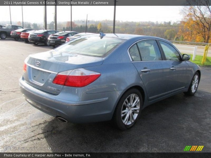 Sterling Blue Metallic / Cashmere 2011 Hyundai Genesis 4.6 Sedan