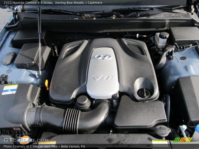 Sterling Blue Metallic / Cashmere 2011 Hyundai Genesis 4.6 Sedan