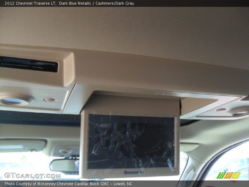 Dark Blue Metallic / Cashmere/Dark Gray 2012 Chevrolet Traverse LT