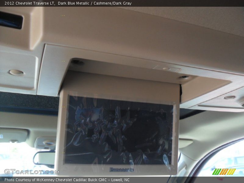 Dark Blue Metallic / Cashmere/Dark Gray 2012 Chevrolet Traverse LT