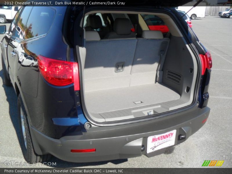 Dark Blue Metallic / Cashmere/Dark Gray 2012 Chevrolet Traverse LT