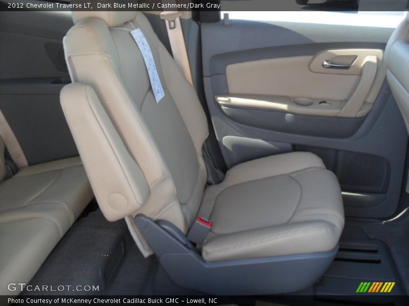 Dark Blue Metallic / Cashmere/Dark Gray 2012 Chevrolet Traverse LT