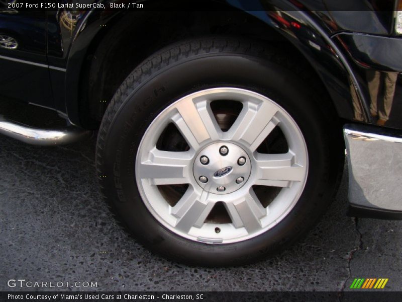 Black / Tan 2007 Ford F150 Lariat SuperCab