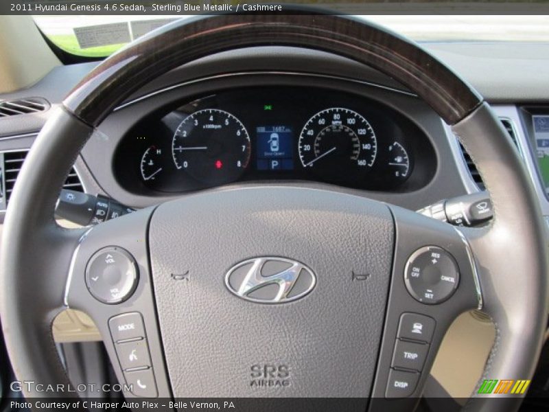Sterling Blue Metallic / Cashmere 2011 Hyundai Genesis 4.6 Sedan