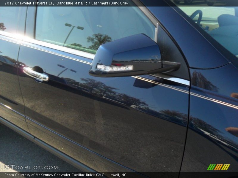 Dark Blue Metallic / Cashmere/Dark Gray 2012 Chevrolet Traverse LT